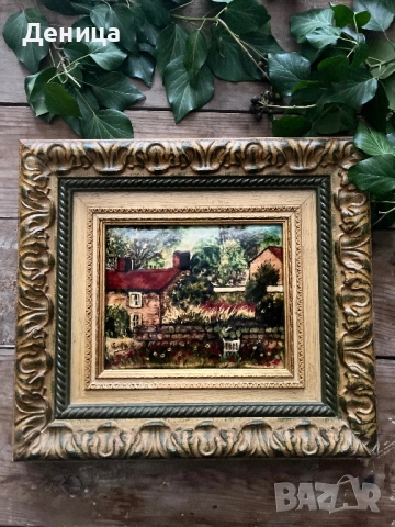 Прекрасна♥️ Картина върху ламарина Предполагам, че е репродукция и е щампа , снимка 9 - Картини - 53332136