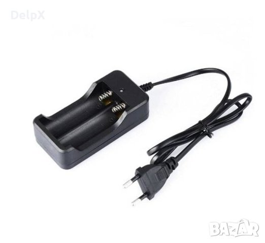 Мрежово зарядно MS-202A, акумулаторни батерии, 2x18650, Li-ion, снимка 1