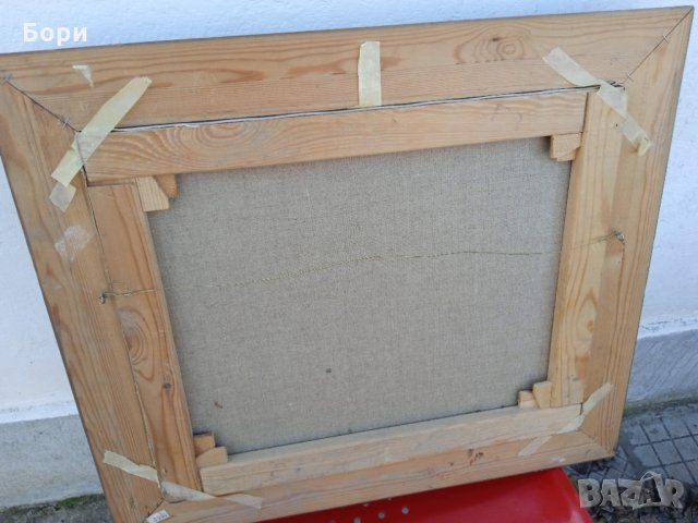 Стара картина платно/подписана/маслени бои /1, снимка 9 - Картини - 35724580