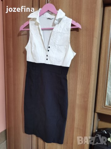 Рокля в бяло и черно