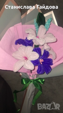 Вечни букети, снимка 4 - Ръчно изработени сувенири - 53860531