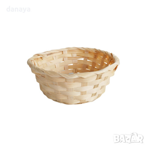 4550 Кръгъл плетен панер, 17см, снимка 4 - Прибори за хранене, готвене и сервиране - 44743320