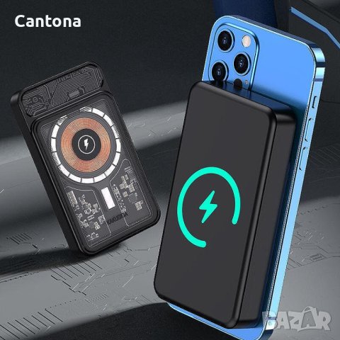 Външна батерия, Power bank KLGO KP-92, magnetic MAGSAFE , PD 20W, 10 000 mAh, снимка 2 - Външни батерии - 41664032