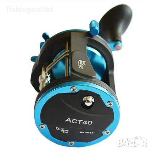 Мултипликатор за морски риболов и тролинг , 4 лагера ACT40 / 25кг драг, снимка 2 - Такъми - 47262246