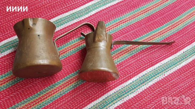 Бакърено джезве 2 бр, снимка 2 - Антикварни и старинни предмети - 51867978