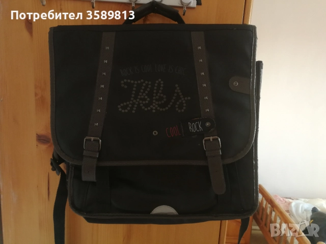 Кожена чанта - рокаджийска/рокерска, снимка 4 - Чанти - 51751748