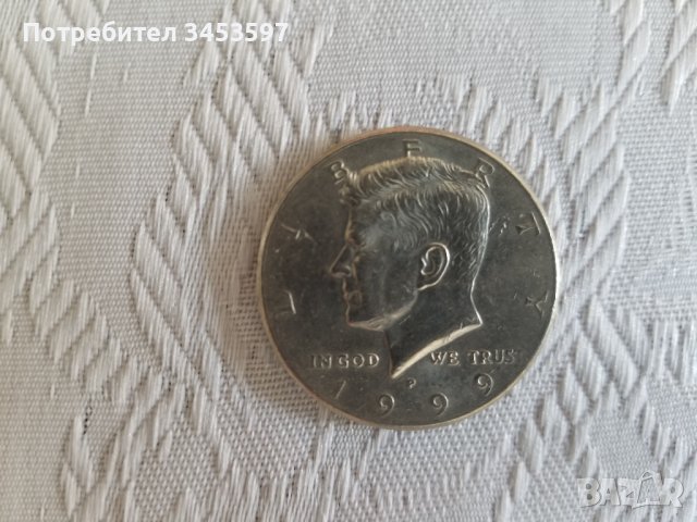 Монета 1999 Half Dollar Kennedy -P, снимка 3 - Нумизматика и бонистика - 41226915