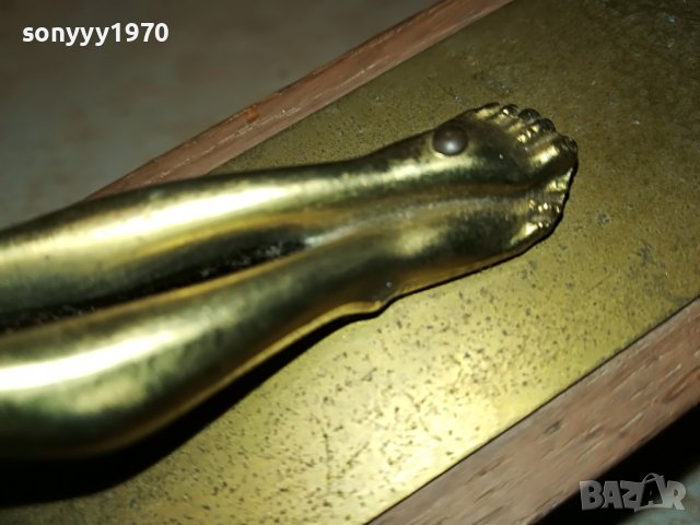 ГОЛЯМ КРЪСТ С ХРИСТОС-ДЪРВО МЕД МЕСИНГ L2901230906, снимка 11 - Антикварни и старинни предмети - 39471837