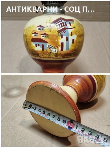 Стара Соц Газена Лампа. / НОМЕР 1528., снимка 8 - Антикварни и старинни предмети - 53660169