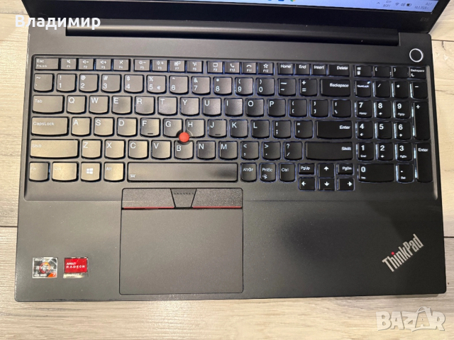 Lenovo ThinkPad E15-Ryzen 7 4700U/16гб/512гб м.2 nvme/подсветка, снимка 6 - Лаптопи за работа - 53795954