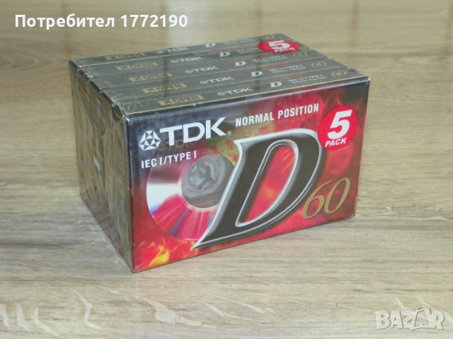 5бр. Аудио касети TDK D60, снимка 4 - Други - 41826240