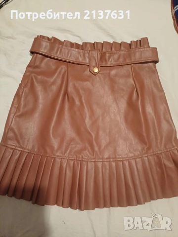 ДАМСКА КОЖЕНА ПОЛА - Размер XS, снимка 2 - Поли - 51813979