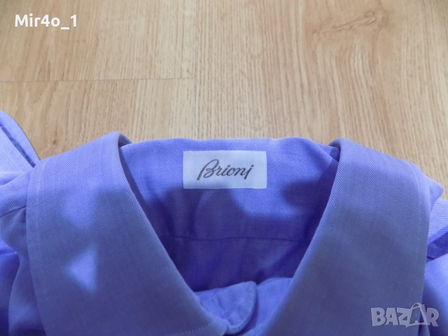 риза brioni тениска потник блуза фанела яке горнище суичър  оригинал мъжка XL, снимка 4 - Ризи - 52682890