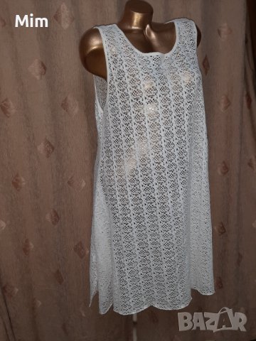 XXL/XXXL Бяла дантелена рокля за едра дама , снимка 6 - Рокли - 40514269