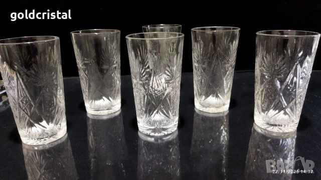 руски кристални чаши , снимка 6 - Антикварни и старинни предмети - 52506682