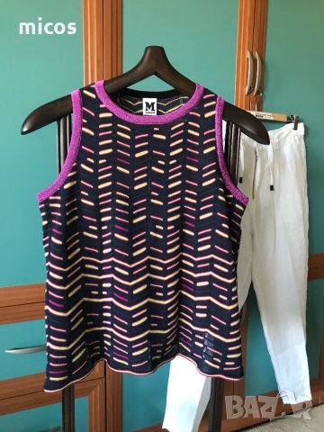 60 лв до 30.07!Missoni,оригинал,топ ,чисто нов,леко разкроен, снимка 3 - Корсети, бюстиета, топове - 34770392