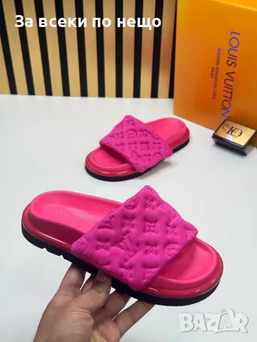 Louis Vuitton Дамски Розови Чехли Луис Витон Код SEM-566, снимка 3 - Чехли - 55875298