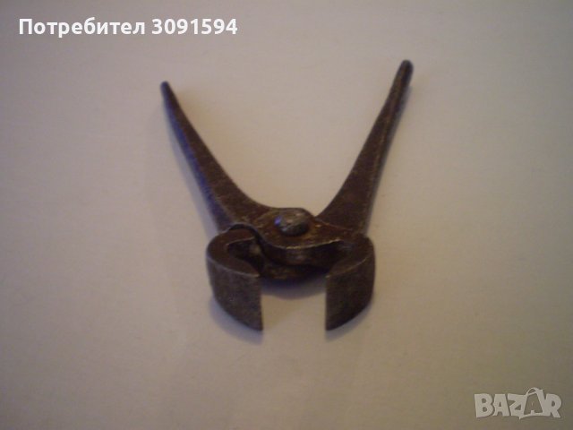 Стари ковани клещи керпеден занаятчийски инструмент, снимка 3 - Колекции - 40485401