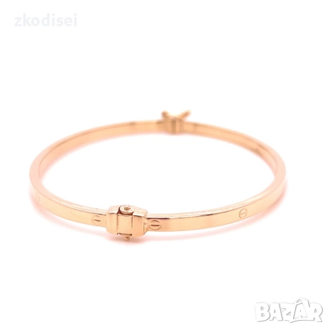 Златна дамска гривна Cartier 5,11гр. 14кр. проба:585 модел:34529-5, снимка 3 - Гривни - 52008276