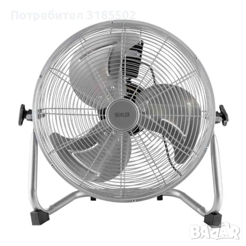 Вентилатор подов Muhler, 60W, индустриален, метален
