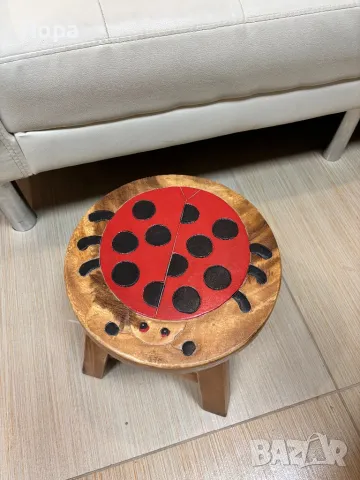 Столче /Табуретка от тиково дърво, снимка 4 - Декорация за дома - 35763318