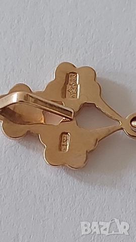 Златна руска висулка, снимка 2 - Колиета, медальони, синджири - 52855090