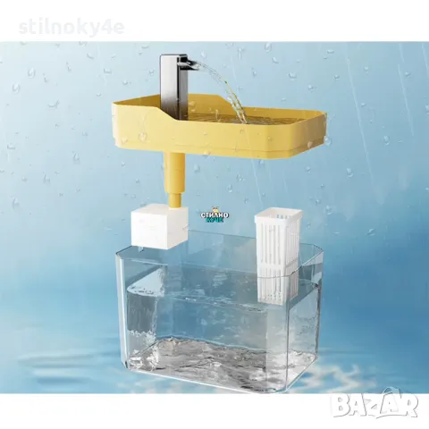 Автоматична поилка за домашни любимци с вместимост 1,5литра Фонтан за котки Фонтани за котки , снимка 3 - За котки - 49903919