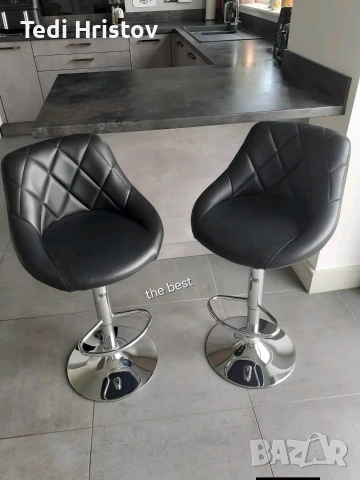 Бар стол с регулируема височина и въртяща функция – комфорт и стил за дома и заведения