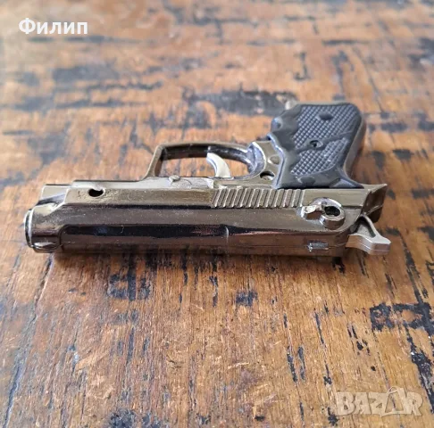 запалка пистолет оригинална метална вятъроустойчива с фенерче, снимка 7 - Къмпинг осветление - 56054396
