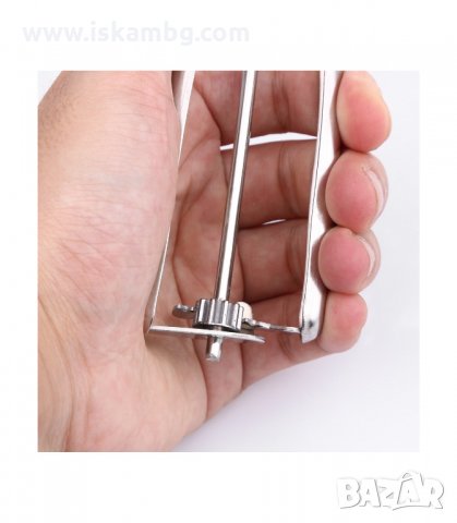 ЛЪЖИЦА ЗА СЛАДОЛЕД - МЕТАЛНА С МЕХАНИЗЪМ - код 1792, снимка 3 - Прибори за хранене, готвене и сервиране - 33980678