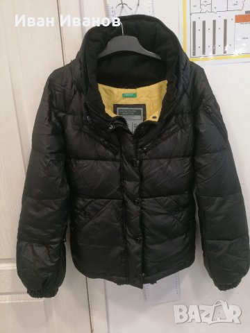 Дамско пухено яке Benetton  размер Л-Хл