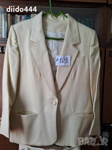 Бял дамски костюм № 103, снимка 12 - Костюми - 44530463