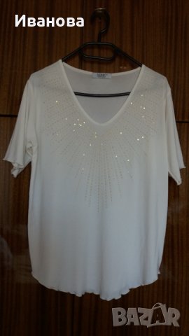 Бяла блузка, снимка 2 - Тениски - 40172695