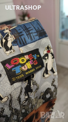 Vintage 1995 tie Looney Tunes вратовръзка , снимка 2 - Други - 53260108