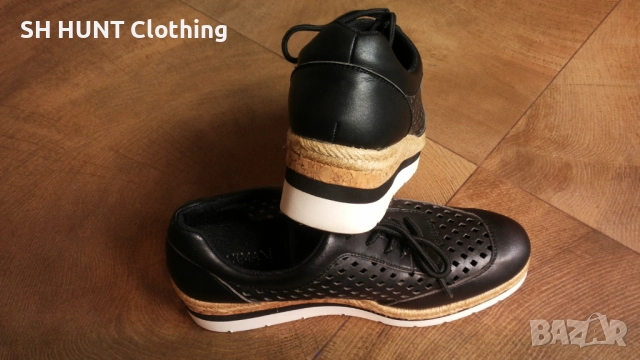 ARMANI JEANS Real Leather Размер EUR 38 / UK 5 дамски еспадрили 114-13-S, снимка 8 - Дамски ежедневни обувки - 52654084