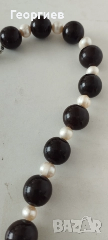 Колиета,гривна с естествени перли.Броеница кехлибар., снимка 8 - Колиета, медальони, синджири - 51866194