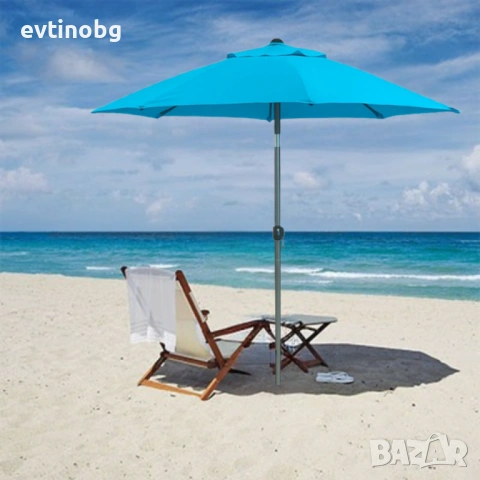 Градински чадър Muhler U5060 – Елегантна защита от слънцето във вашата градина, снимка 4 - Градински мебели, декорация  - 53857812