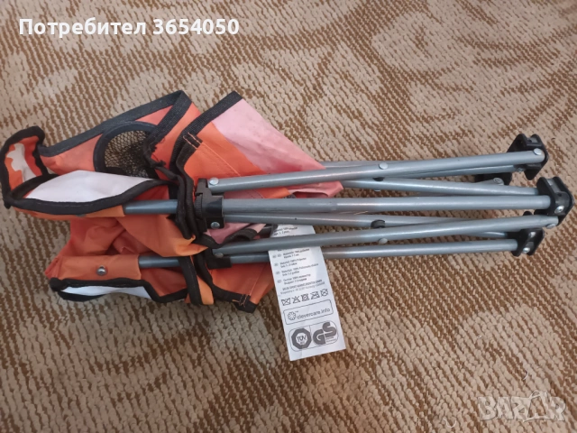 Сгъваемо столче здраво не ползвано, снимка 3 - Градински мебели, декорация  - 53840492