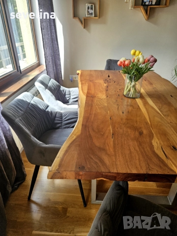 Масивна маса с пейка, снимка 8 - Маси - 52431254