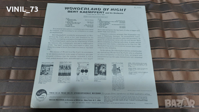 Bert Kaempfert – Wonderland By Night, снимка 2 - Грамофонни плочи - 36350931