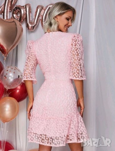Розова дантелена рокля BARBIE , снимка 4 - Рокли - 39881683