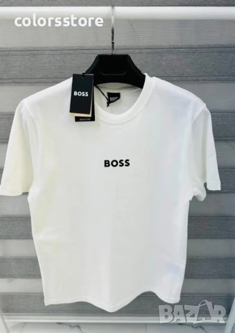 Мъжка бяла тениска Boss/IM185, снимка 2 - Тениски - 50841469