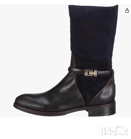 Ботуши Tommy Hilfiger Hamilton 13C номер 42 - от кожа и велур до средата на прасеца, снимка 5 - Дамски ботуши - 52355878