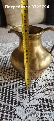 Масивна бронзова кана , снимка 6 - Антикварни и старинни предмети - 55778257