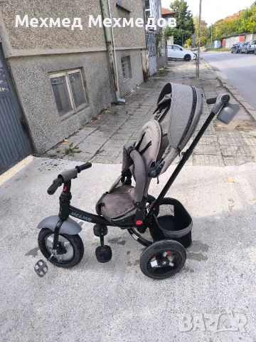 детска триколка със сенник Lorelli Jaguar Grey Luxe, снимка 3 - Детски велосипеди, триколки и коли - 56160829