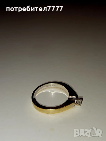 Дамски диамантен златен пръстен, снимка 8 - Пръстени - 53136260