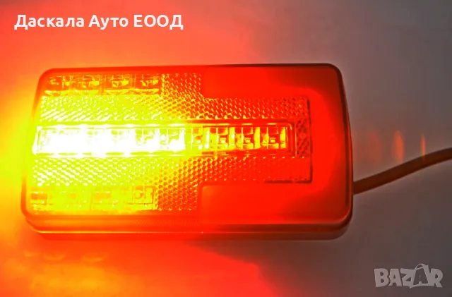 1бр. Малък ЛЕД LED диоден стоп ляв/десен, 3 функции, Динамичен мигач, 12-24V, снимка 3 - Части - 49581917