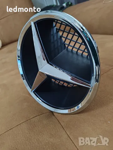 Емблема със Звезда за Предна Решетка на Mercedes Benz W204 C Клас GLK Клас G GLK, снимка 4 - Части - 48999601