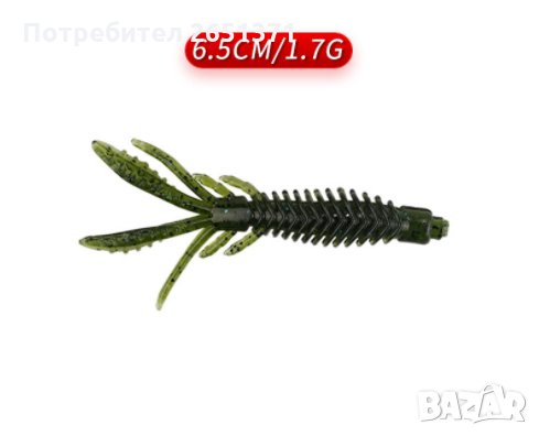 Силиконова примамка - 6.5 см. - 0.60 лв., 7.5 см. - 0.70 лв., снимка 3 - Стръв и захранки - 34532732