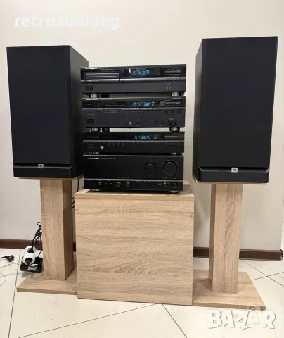 🔈Винтидж аудио система - сет MARANTZ - усилвател, триглав дек, CD плеър, тунер и колони JBL🔈